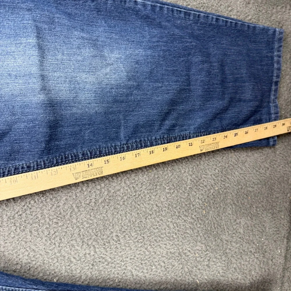 Denim Supply GS-115 Mens Blue Stretch Relaxed Fit Embroidered Jeans Size 44